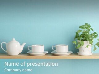 Shelf Coffee House PowerPoint Template