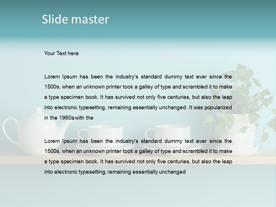 Shelf Coffee House PowerPoint Template