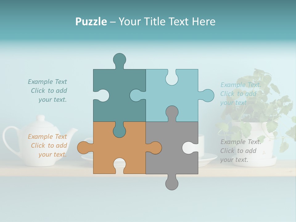 Shelf Coffee House PowerPoint Template