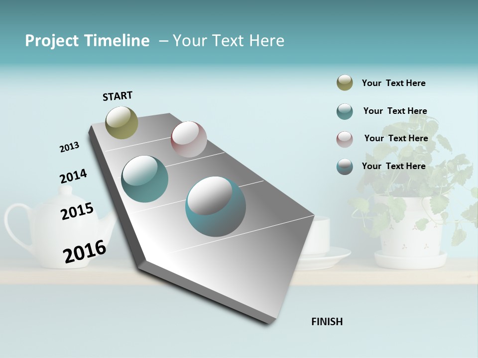 Shelf Coffee House PowerPoint Template