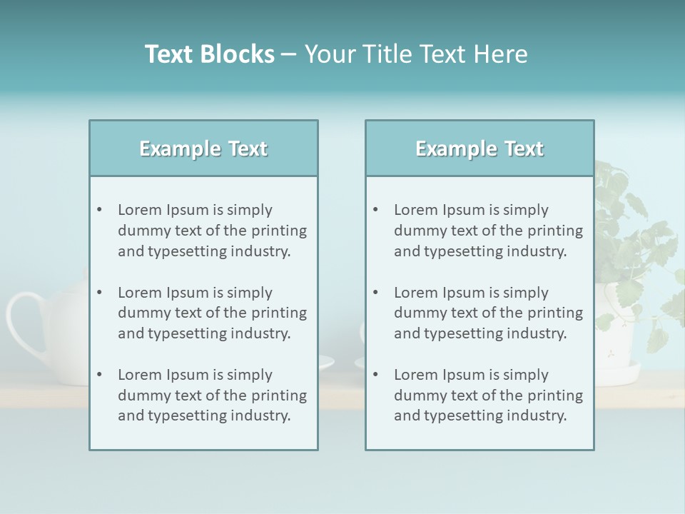 Shelf Coffee House PowerPoint Template