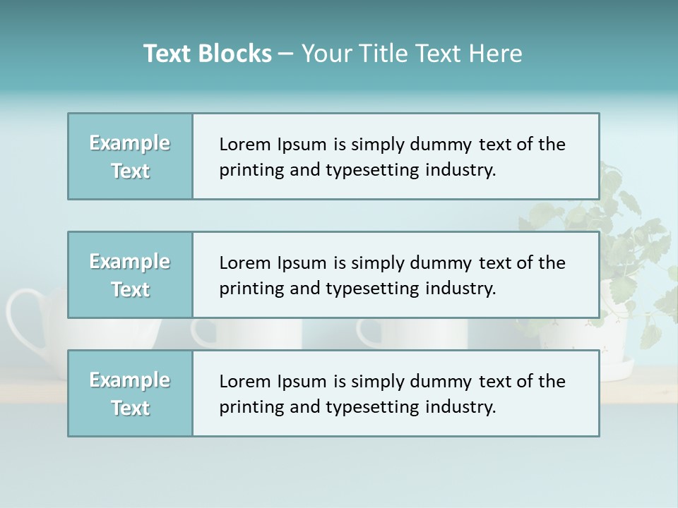 Shelf Coffee House PowerPoint Template