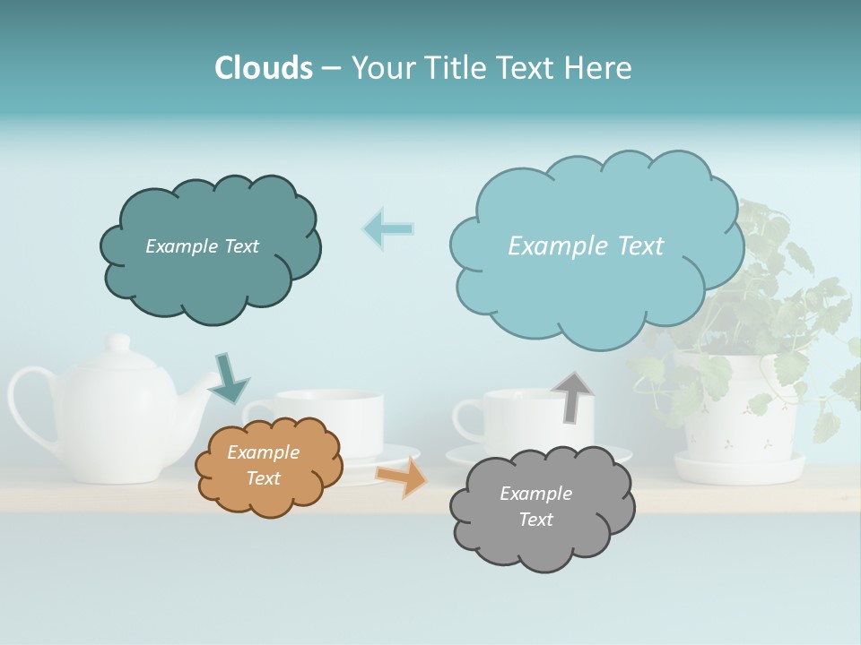 Shelf Coffee House PowerPoint Template