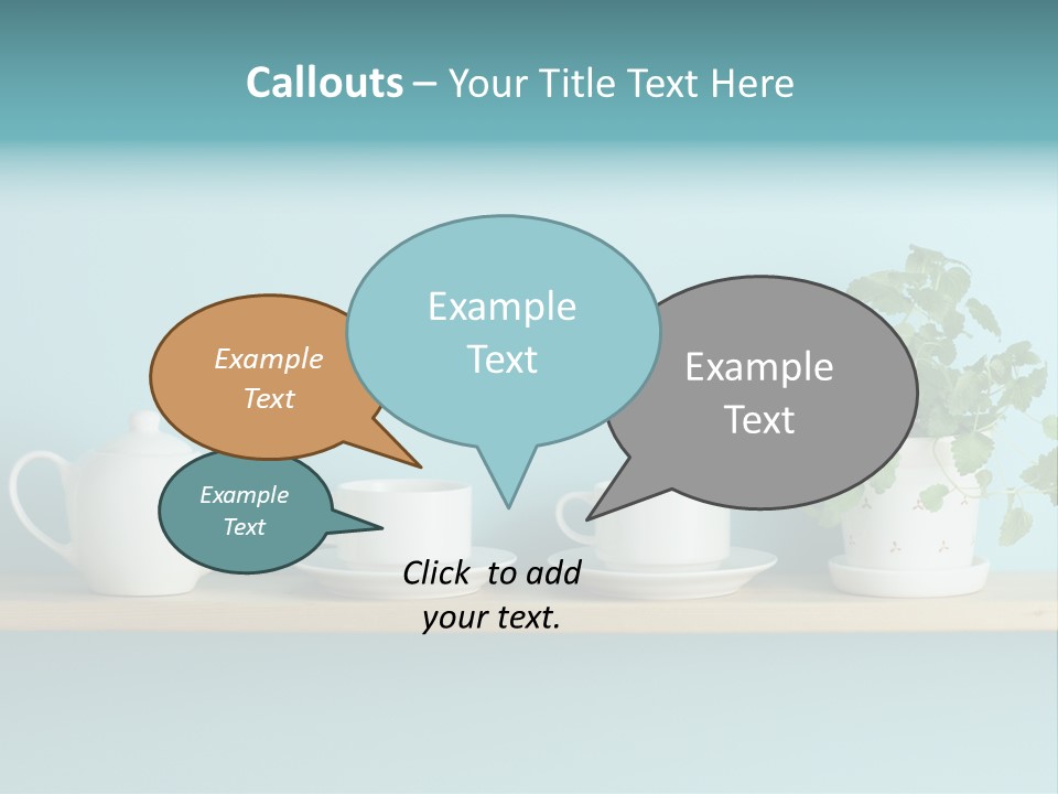 Shelf Coffee House PowerPoint Template