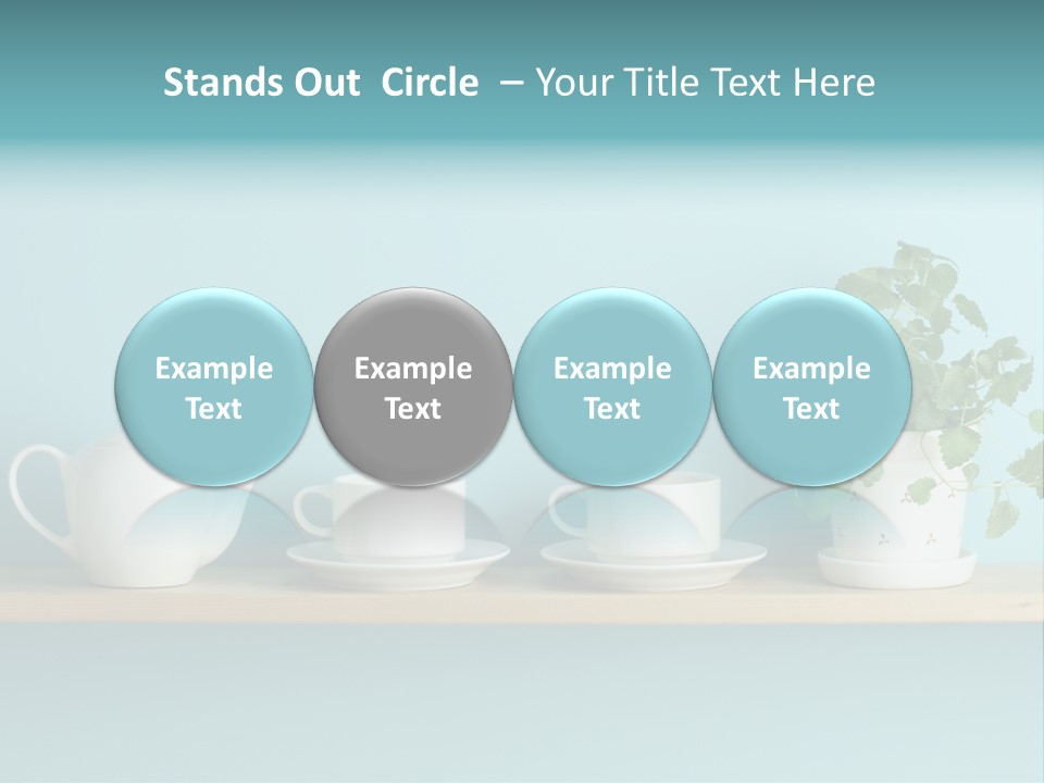 Shelf Coffee House PowerPoint Template