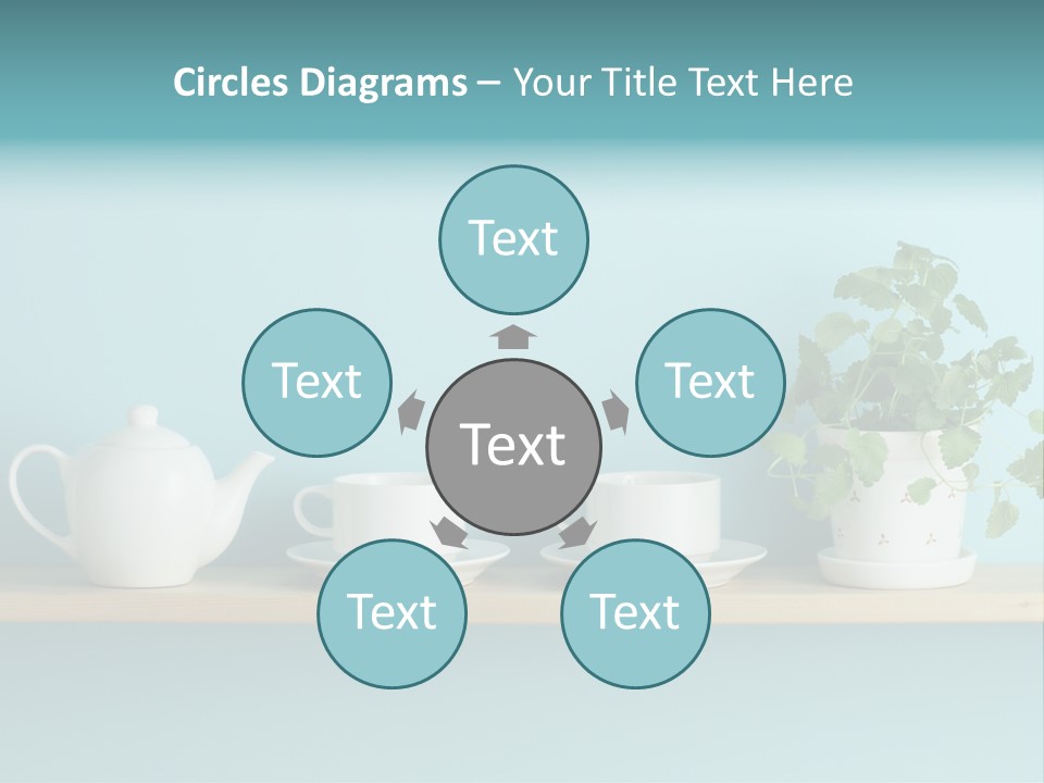 Shelf Coffee House PowerPoint Template
