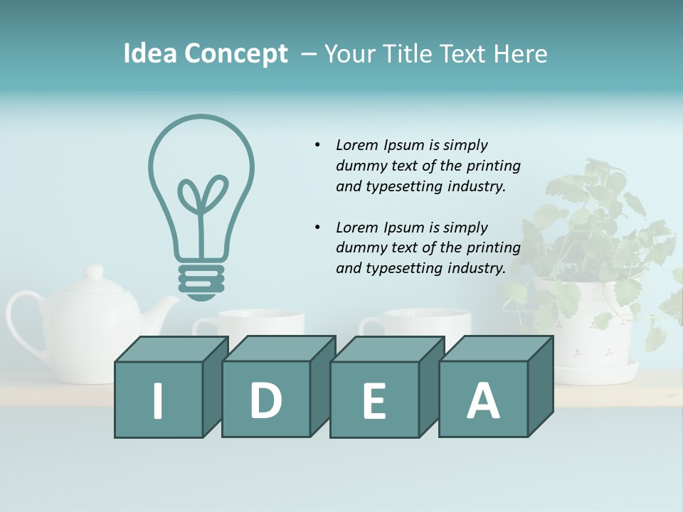 Shelf Coffee House PowerPoint Template