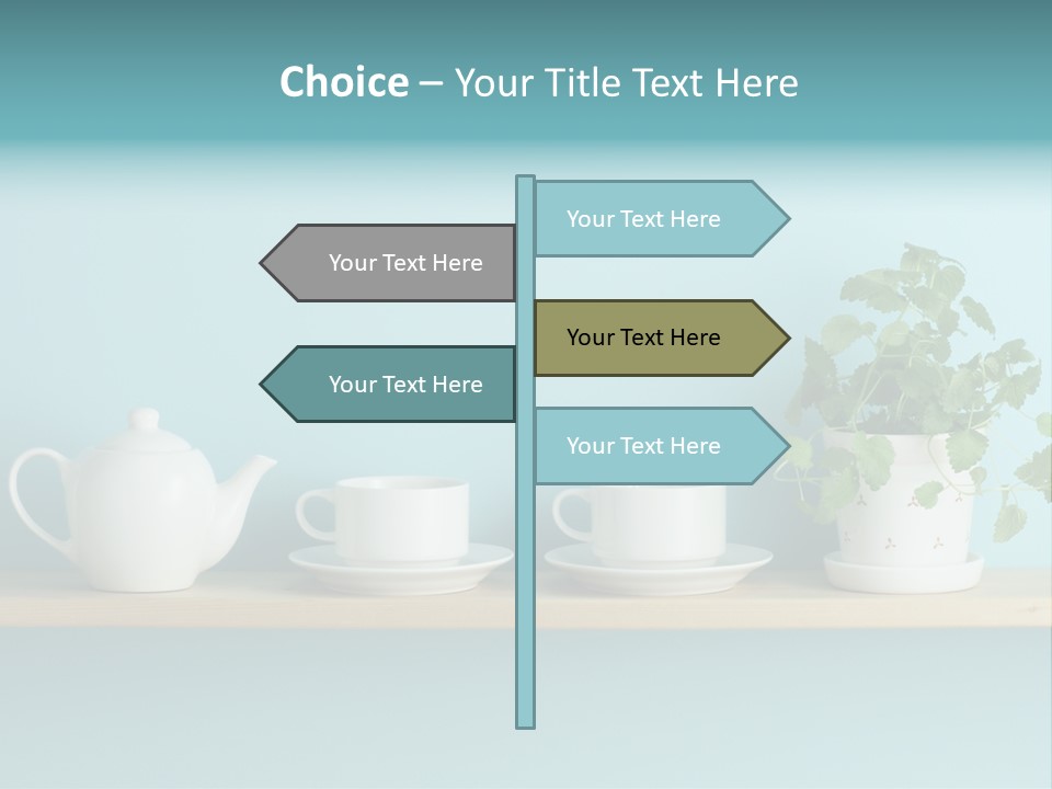 Shelf Coffee House PowerPoint Template