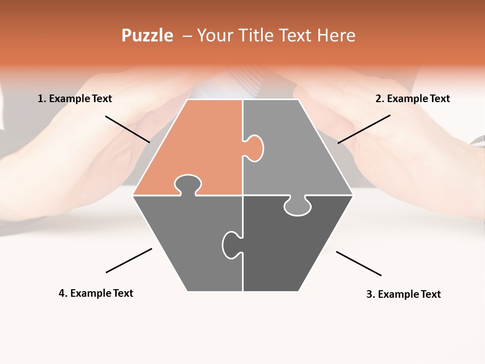 Gold Hand Ceiling PowerPoint Template