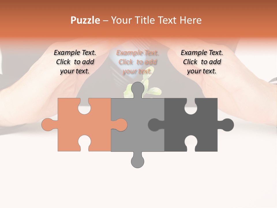 Gold Hand Ceiling PowerPoint Template