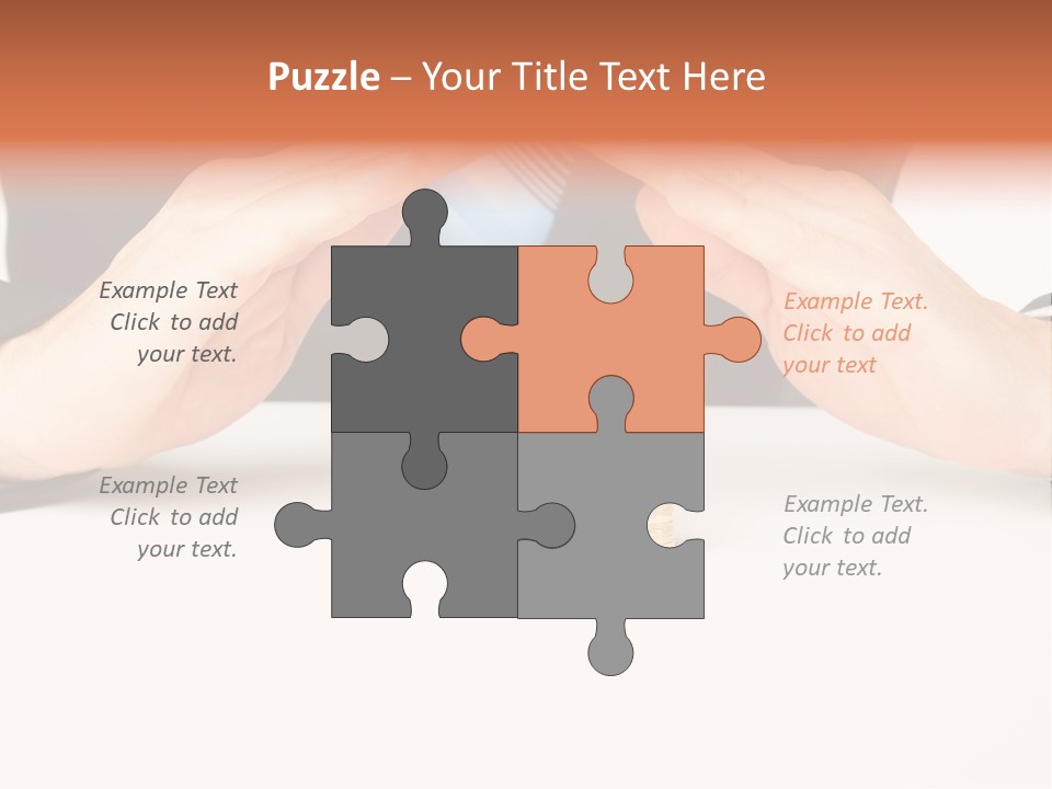 Gold Hand Ceiling PowerPoint Template