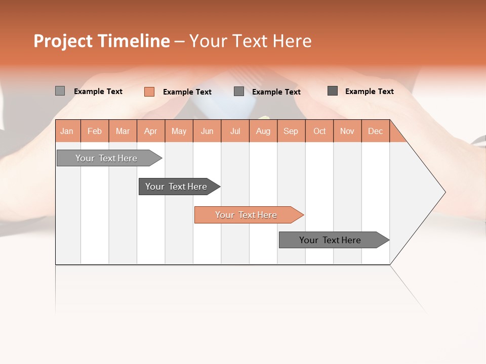 Gold Hand Ceiling PowerPoint Template