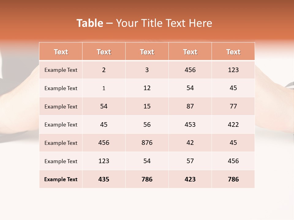 Gold Hand Ceiling PowerPoint Template