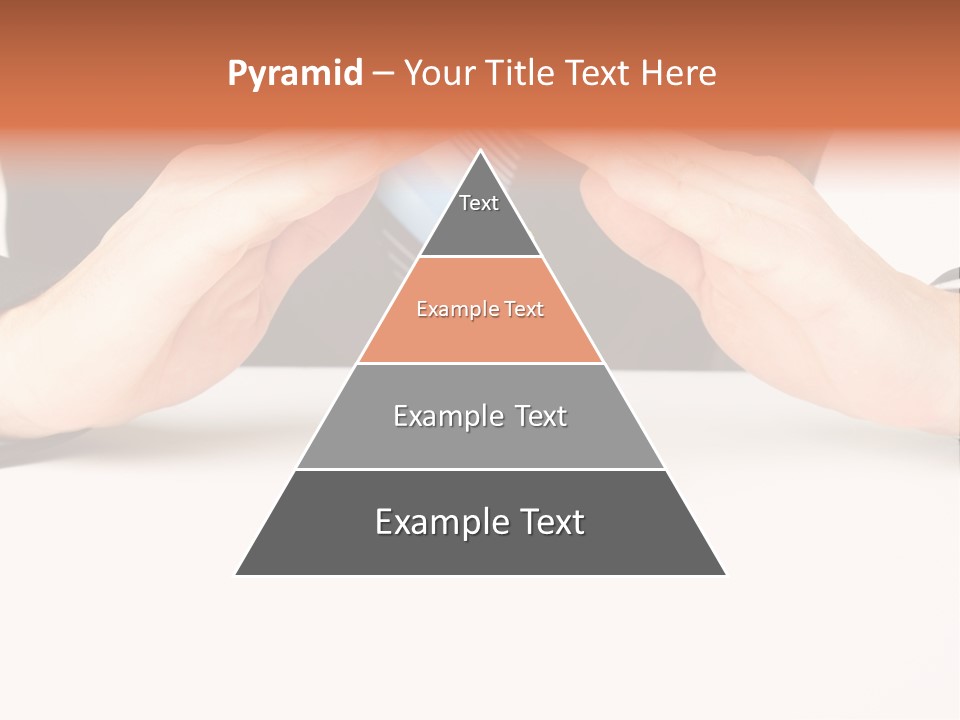 Gold Hand Ceiling PowerPoint Template