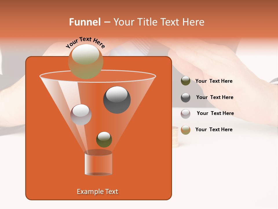 Gold Hand Ceiling PowerPoint Template