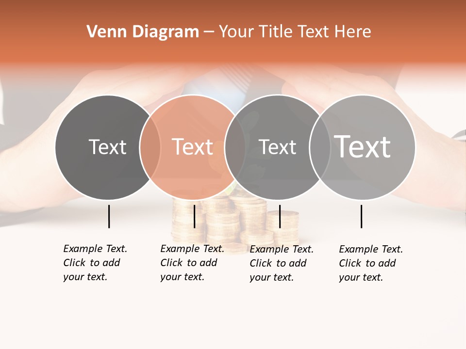 Gold Hand Ceiling PowerPoint Template