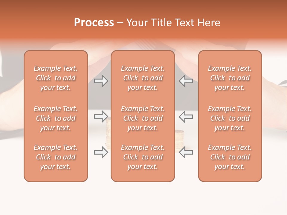 Gold Hand Ceiling PowerPoint Template