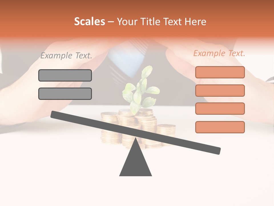 Gold Hand Ceiling PowerPoint Template