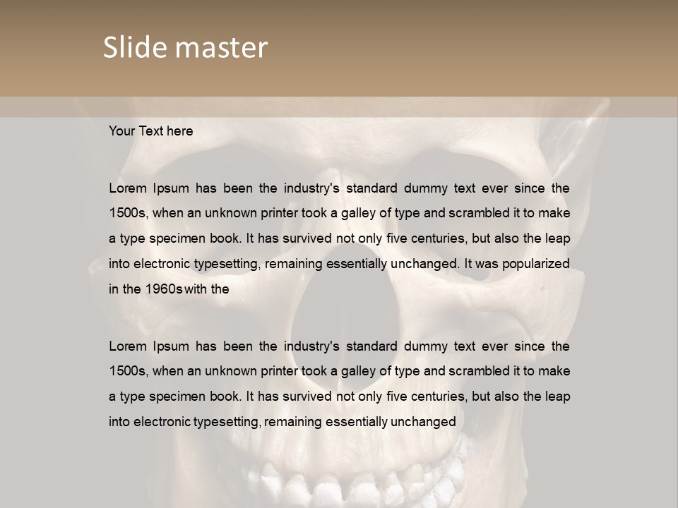Gothic Isolated Halloween PowerPoint Template