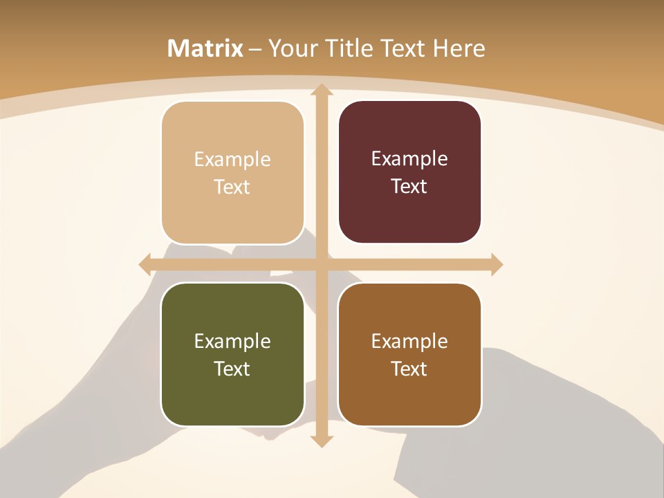 Couple Sky Hands PowerPoint Template