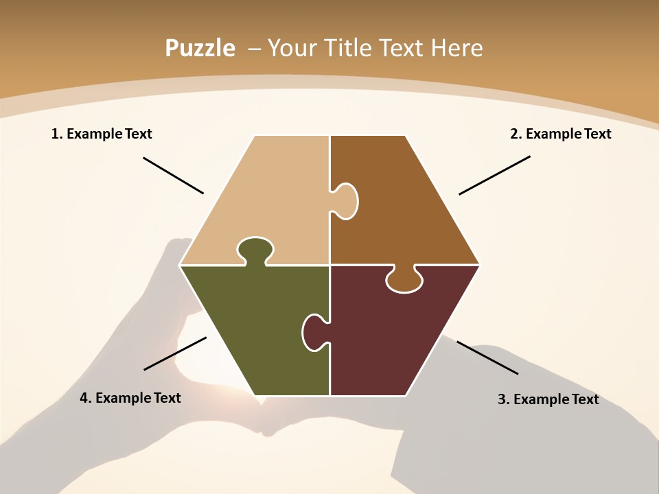 Couple Sky Hands PowerPoint Template