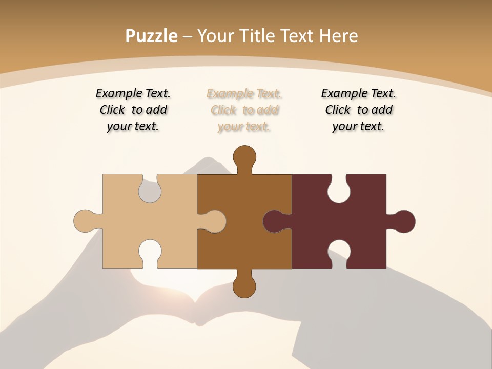 Couple Sky Hands PowerPoint Template