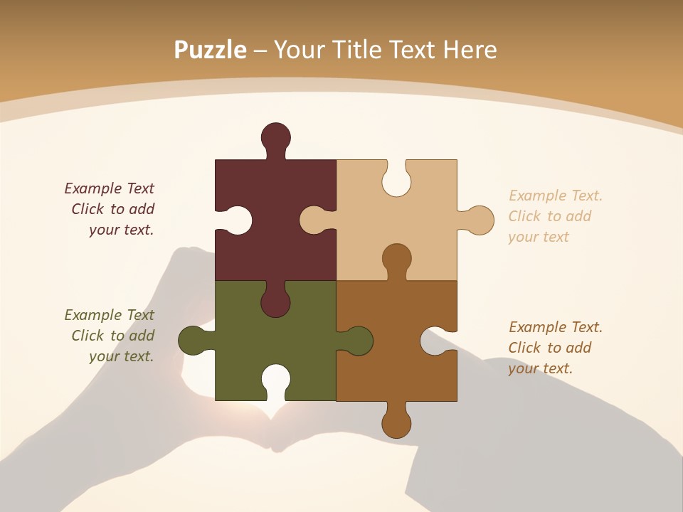 Couple Sky Hands PowerPoint Template