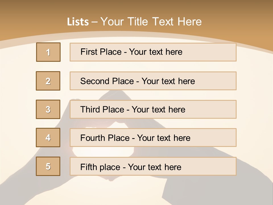 Couple Sky Hands PowerPoint Template