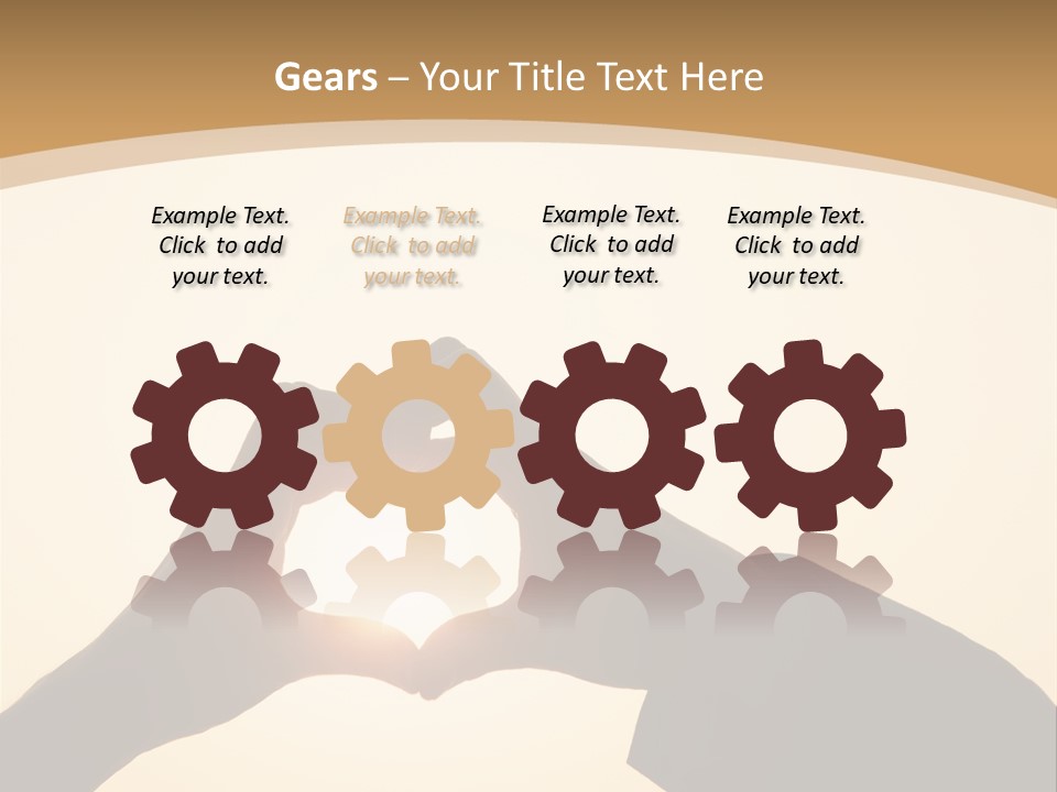 Couple Sky Hands PowerPoint Template