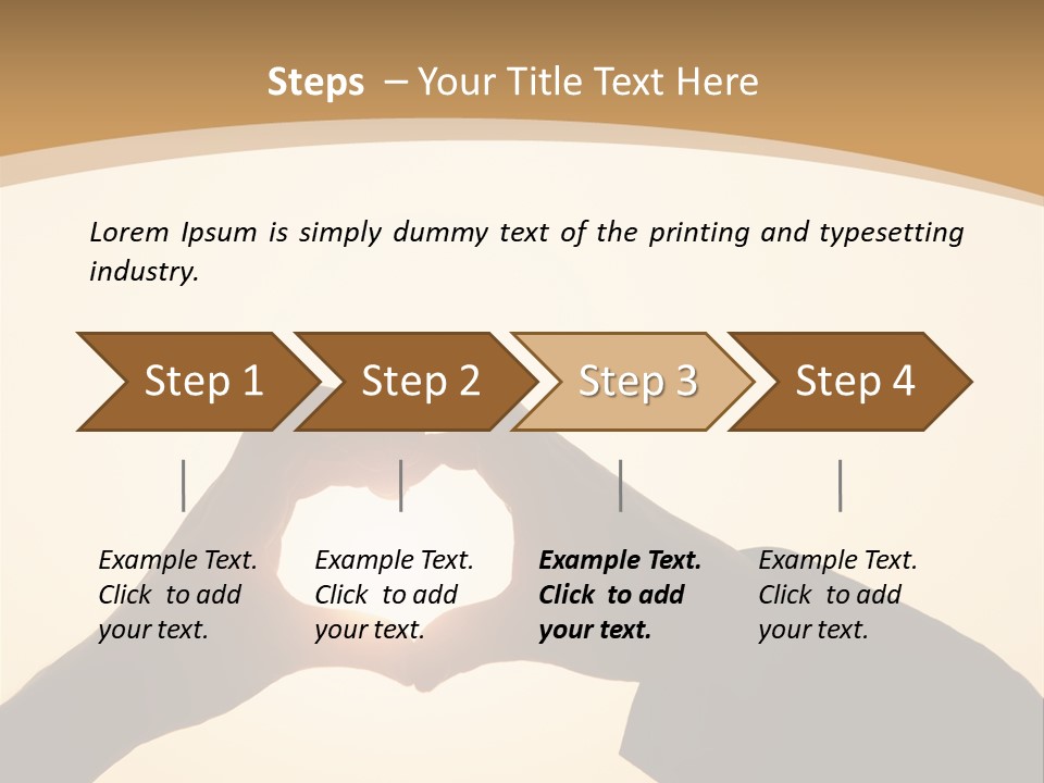 Couple Sky Hands PowerPoint Template