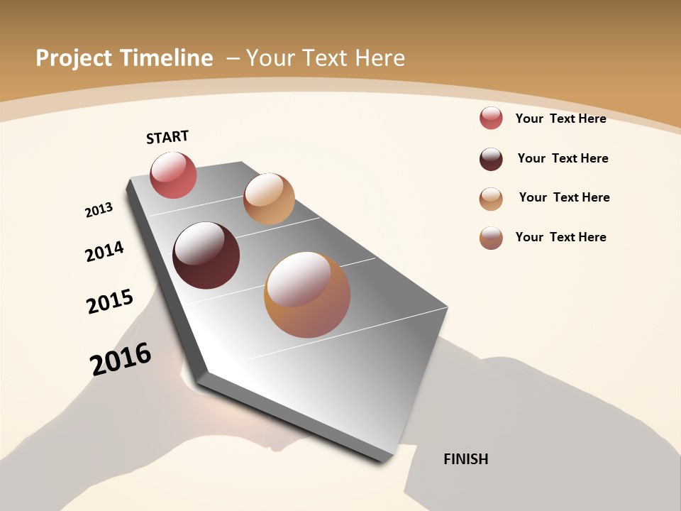 Couple Sky Hands PowerPoint Template