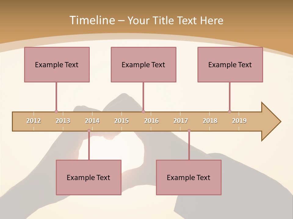 Couple Sky Hands PowerPoint Template