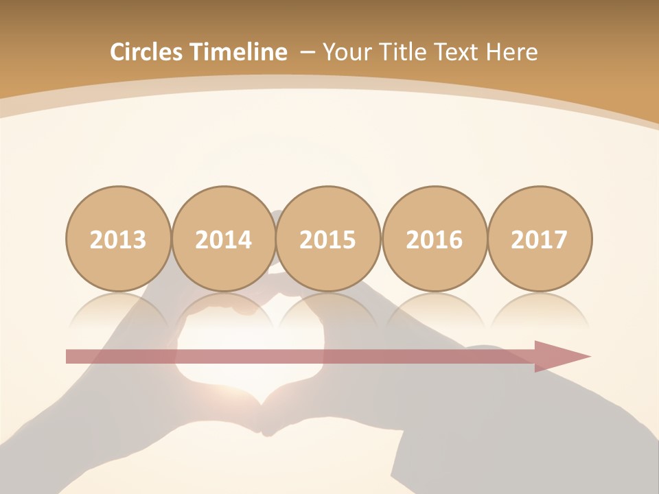 Couple Sky Hands PowerPoint Template