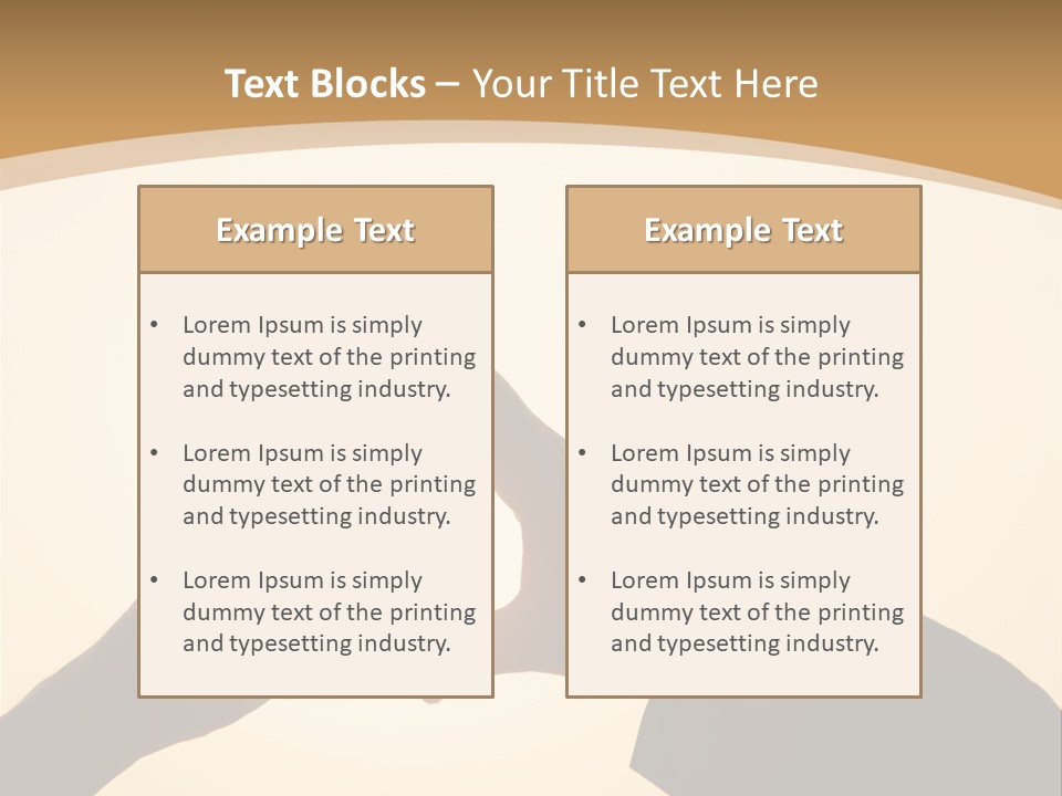 Couple Sky Hands PowerPoint Template