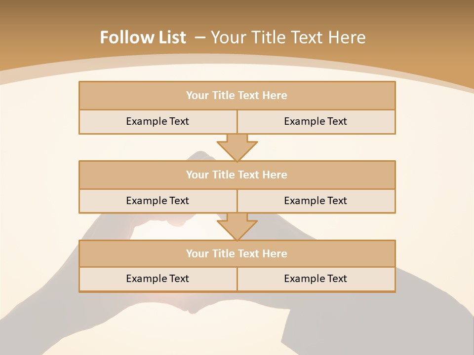 Couple Sky Hands PowerPoint Template