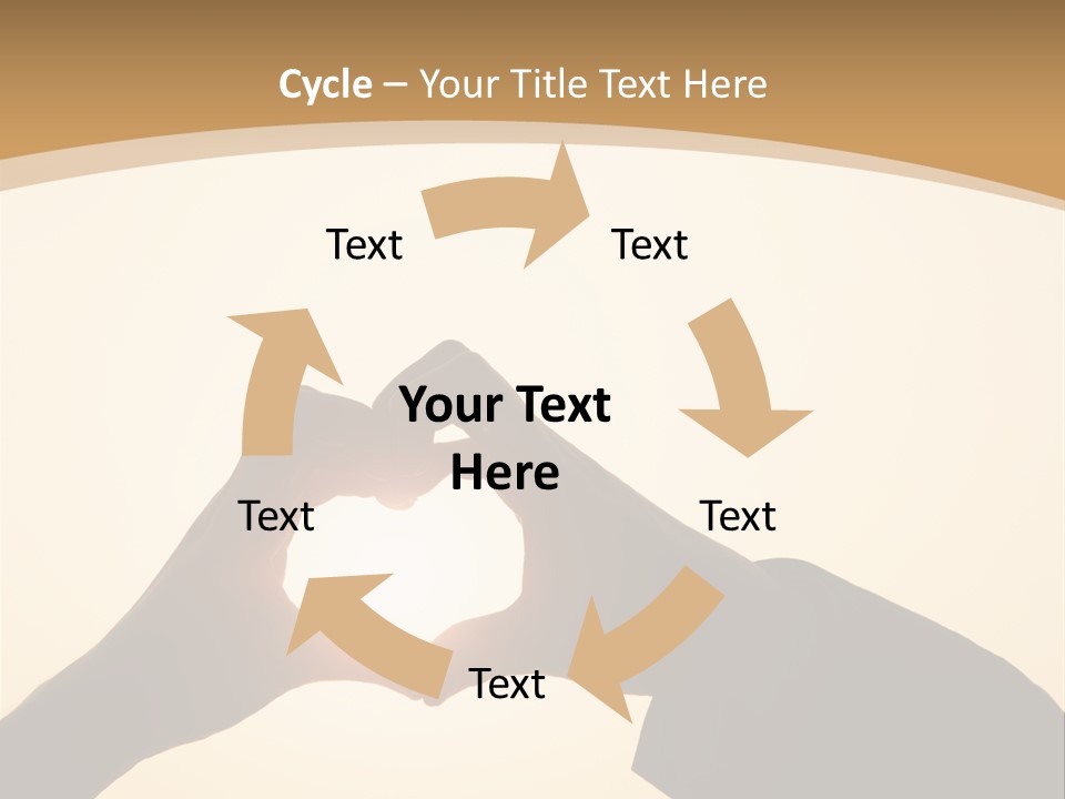 Couple Sky Hands PowerPoint Template