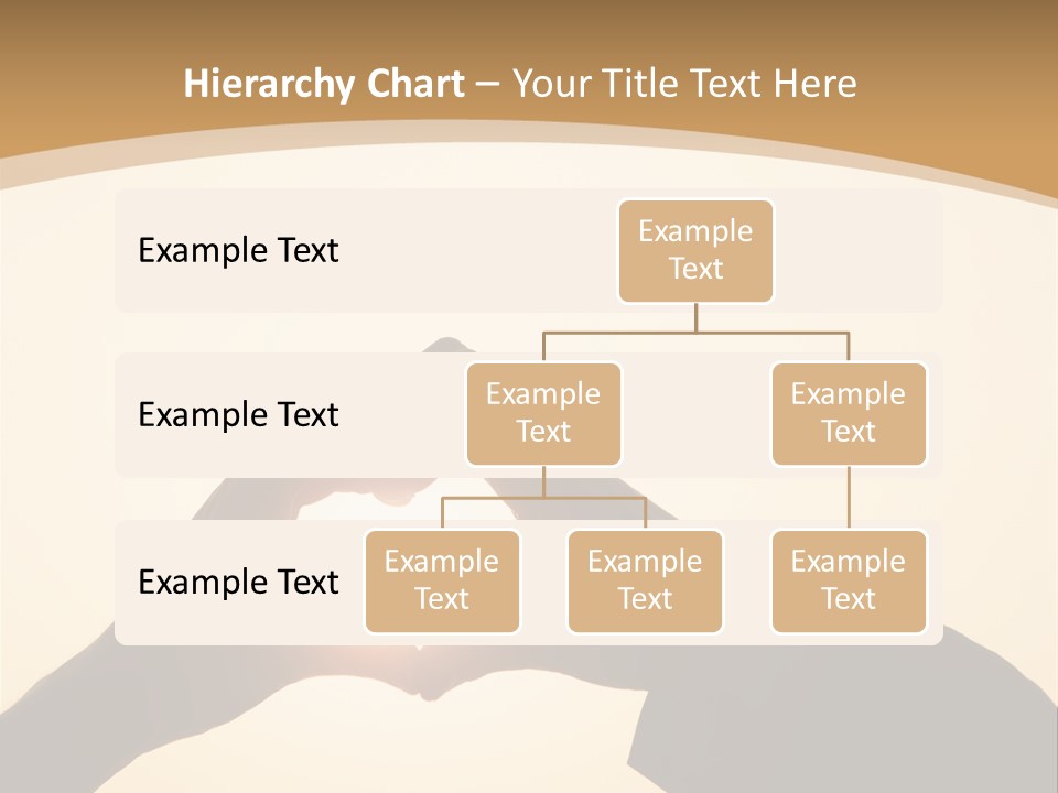 Couple Sky Hands PowerPoint Template