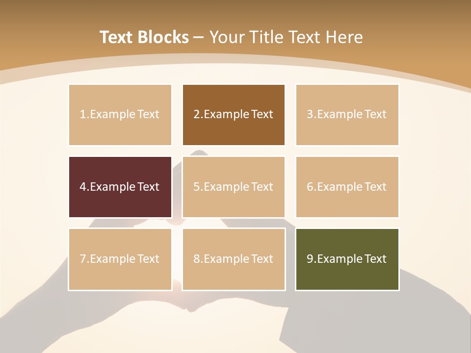 Couple Sky Hands PowerPoint Template