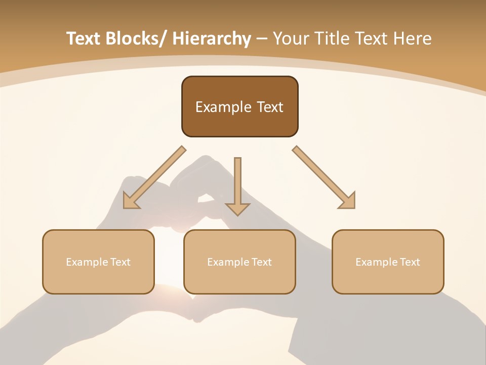 Couple Sky Hands PowerPoint Template