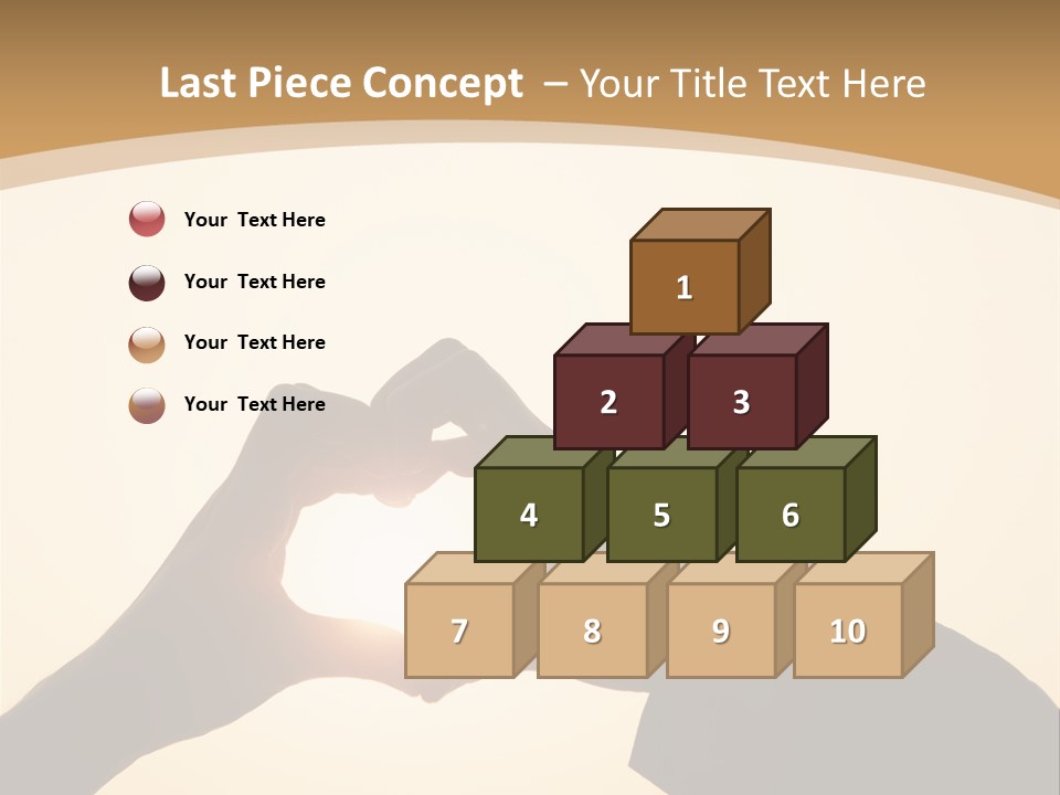 Couple Sky Hands PowerPoint Template