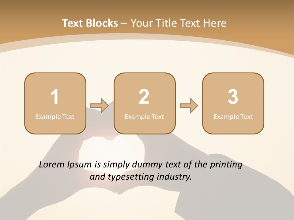 Couple Sky Hands PowerPoint Template