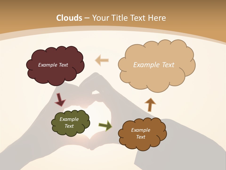 Couple Sky Hands PowerPoint Template