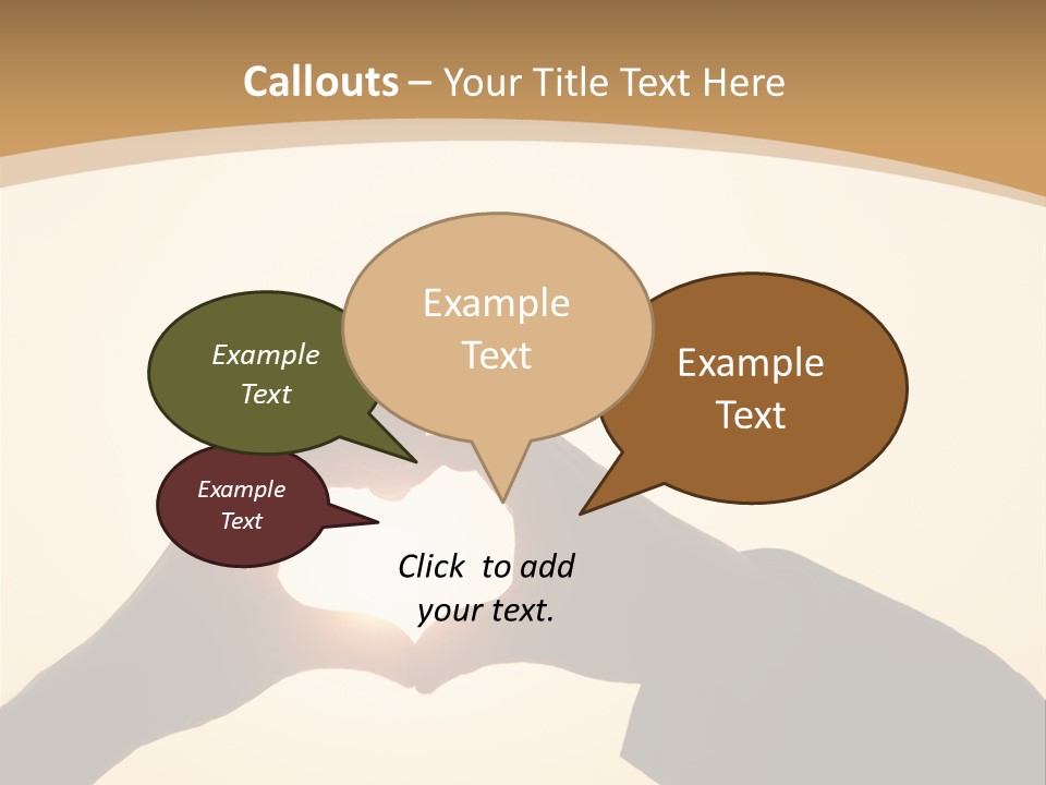 Couple Sky Hands PowerPoint Template
