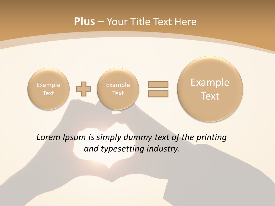 Couple Sky Hands PowerPoint Template