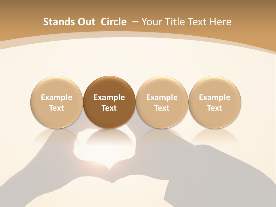 Couple Sky Hands PowerPoint Template