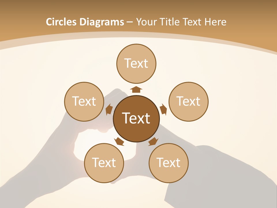 Couple Sky Hands PowerPoint Template