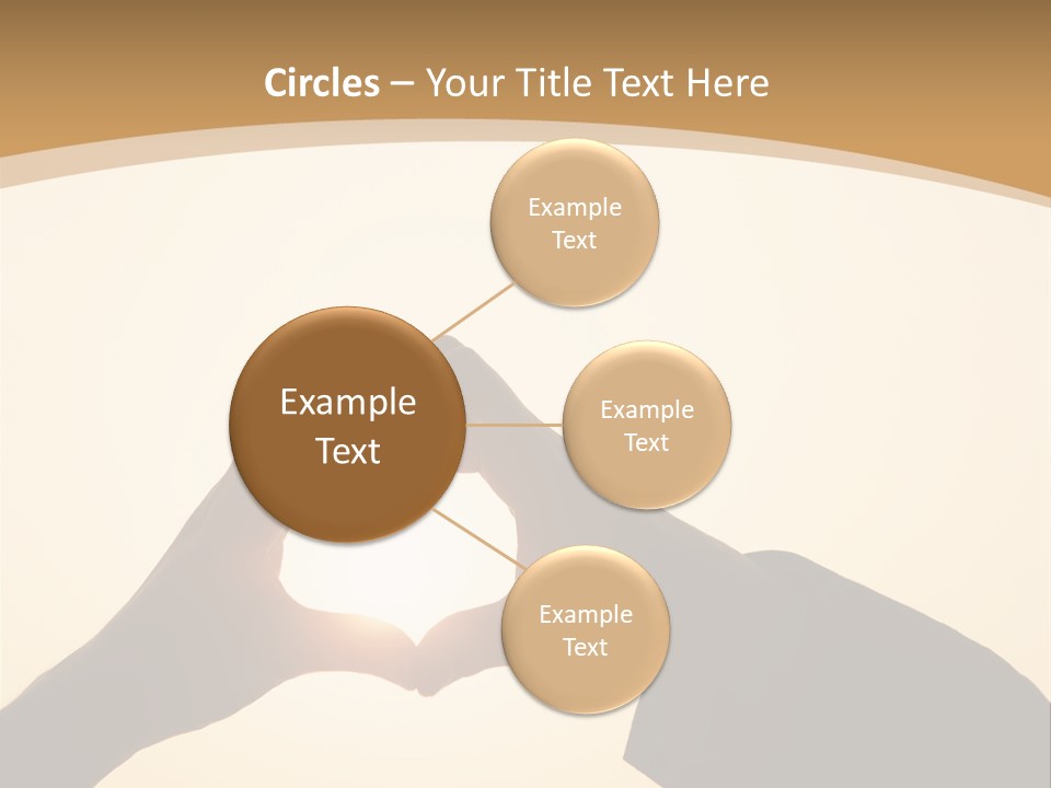 Couple Sky Hands PowerPoint Template