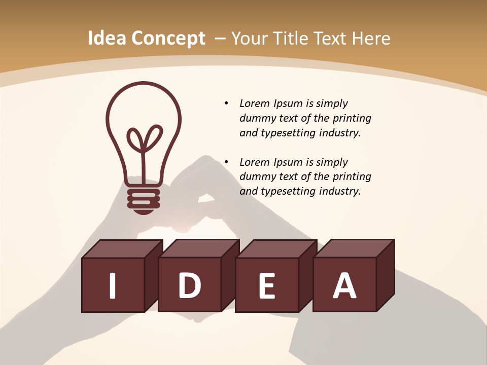 Couple Sky Hands PowerPoint Template