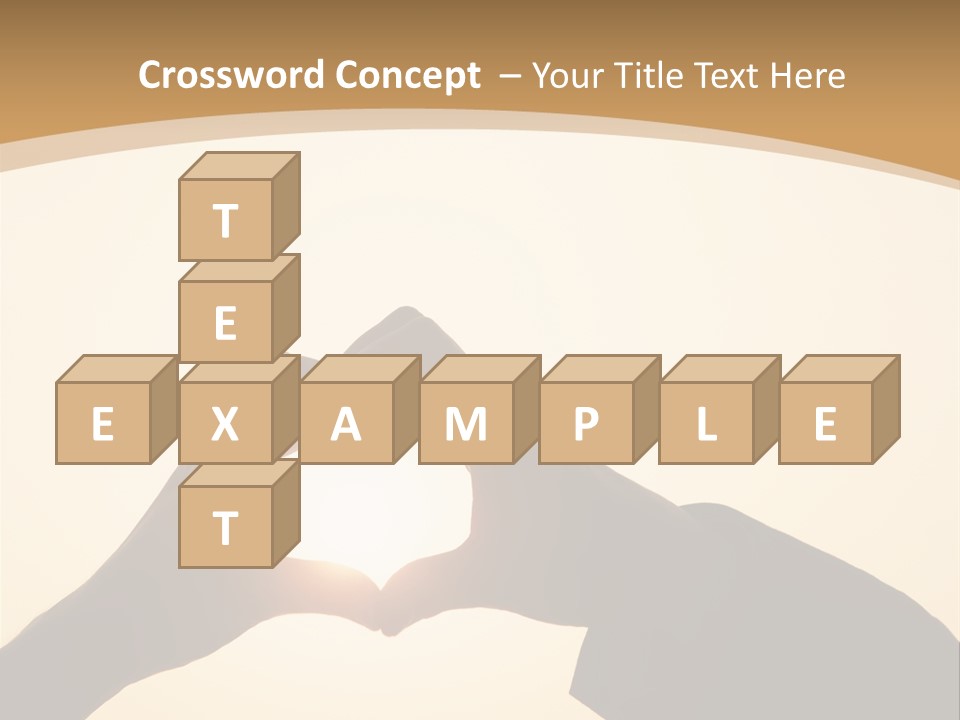 Couple Sky Hands PowerPoint Template