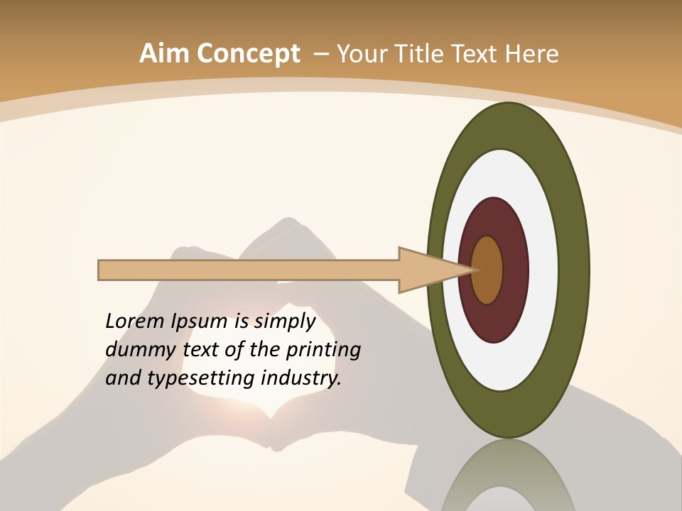 Couple Sky Hands PowerPoint Template